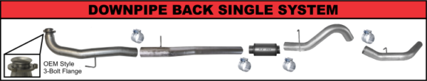 2015.5-2016, 6.6L, 5″Race Exhaust (Aluminized)